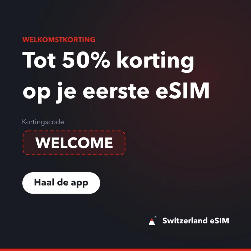 Switzerland eSIM Promocode — WELCOME, 15% korting