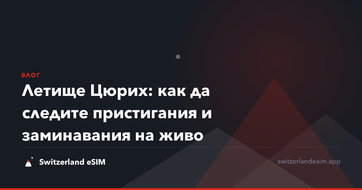 Летище Цюрих: как да следите пристигания и заминавания на живо