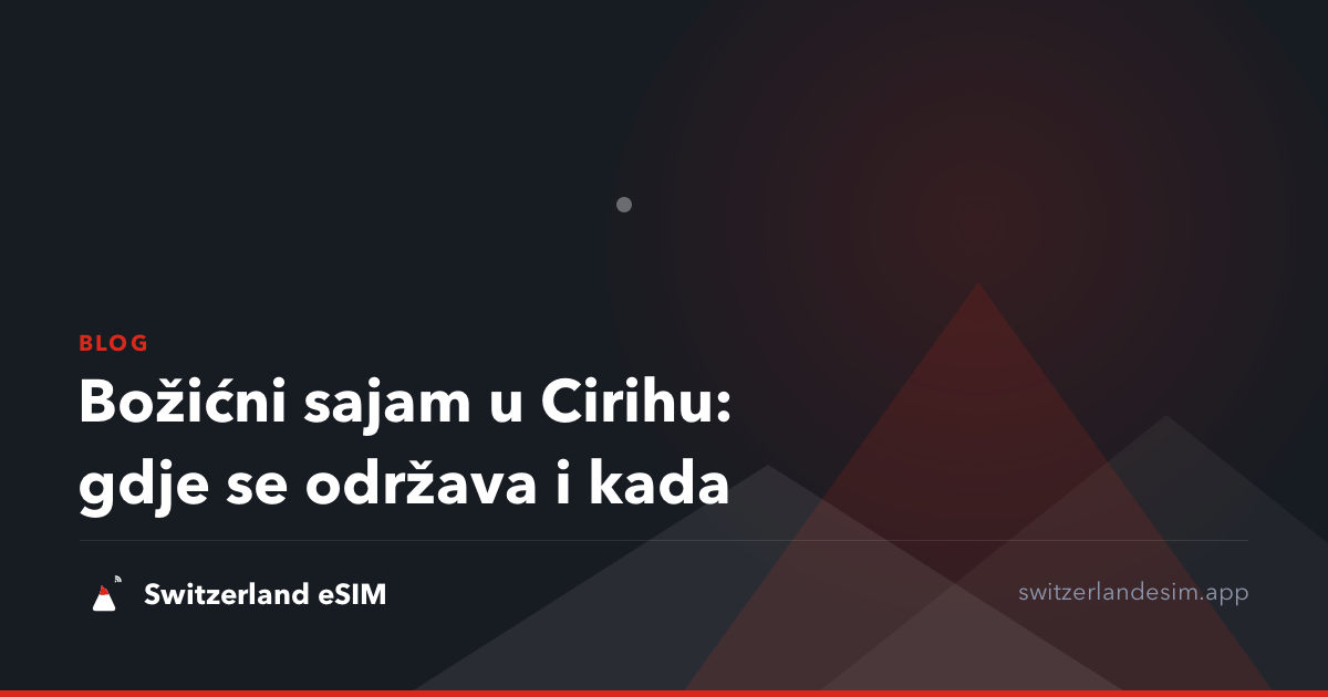 Božićni sajam u Cirihu: gdje se održava i kada