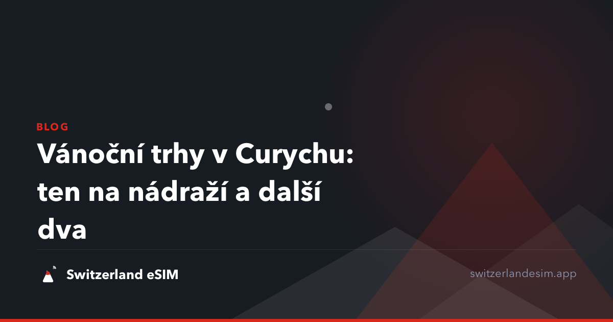 Vánoční trhy v Curychu: ten na nádraží a další dva
