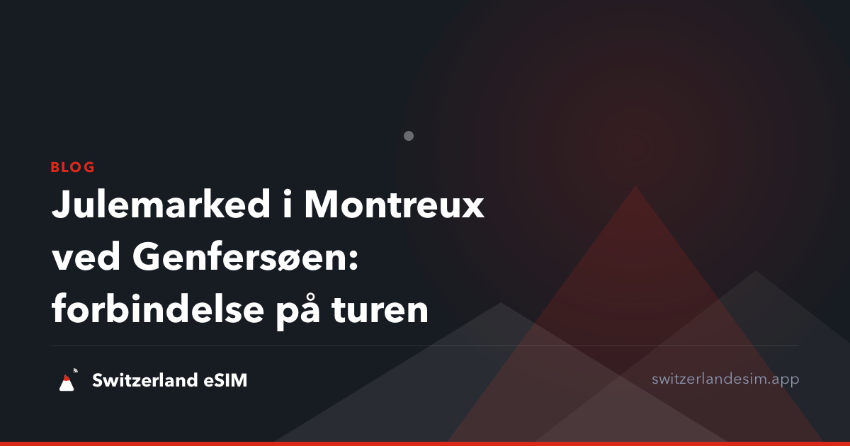 Julemarked i Montreux ved Genfersøen: forbindelse på turen