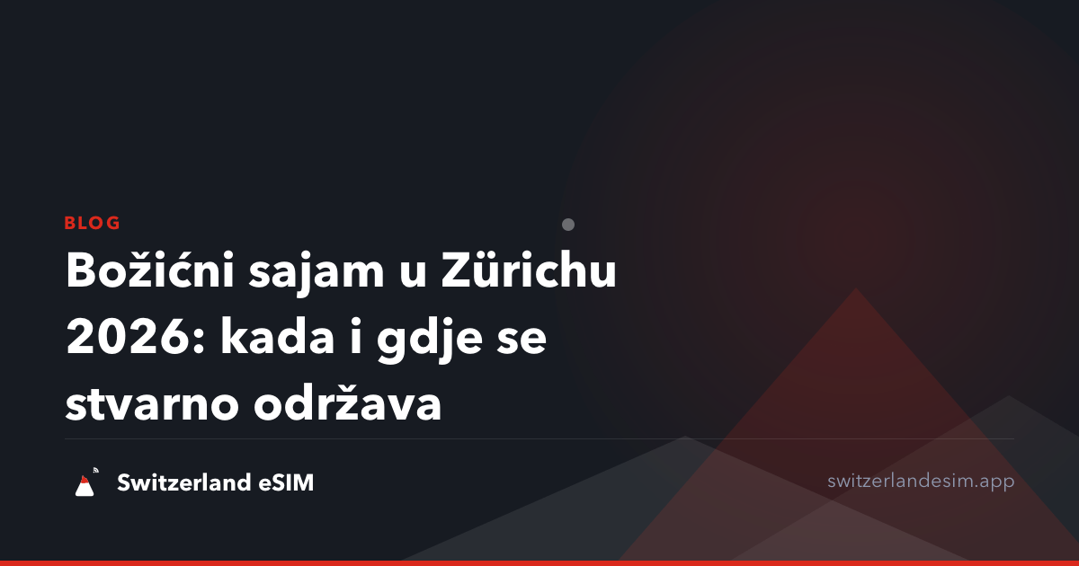Božićni sajam u Zürichu 2026: kada i gdje se stvarno održava
