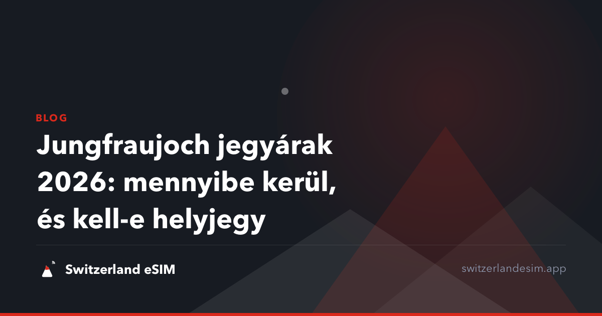 Jungfraujoch jegyárak 2026: mennyibe kerül, és kell-e helyjegy