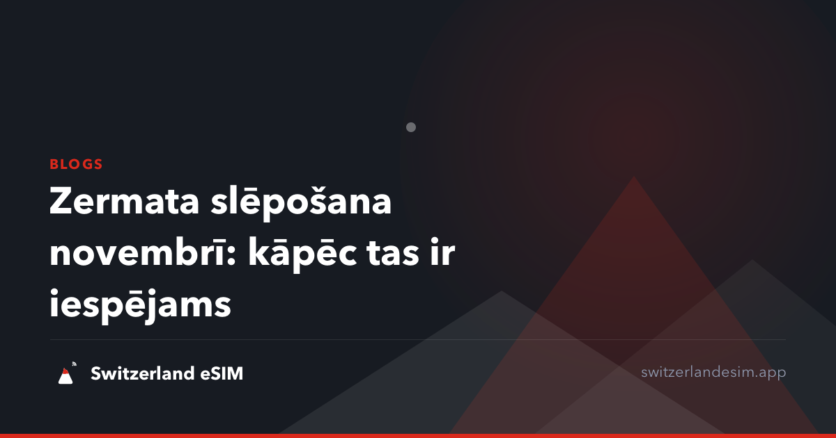 Zermata slēpošana novembrī: kāpēc tas ir iespējams