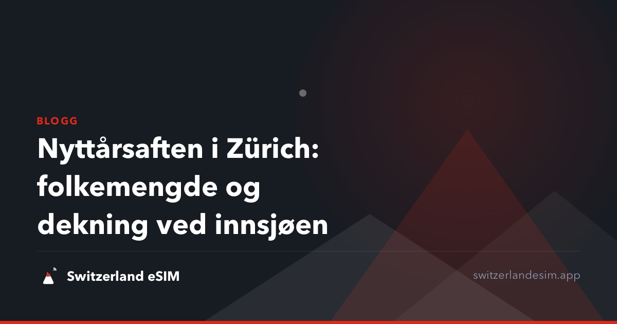 Nyttårsaften i Zürich: folkemengde og dekning ved innsjøen