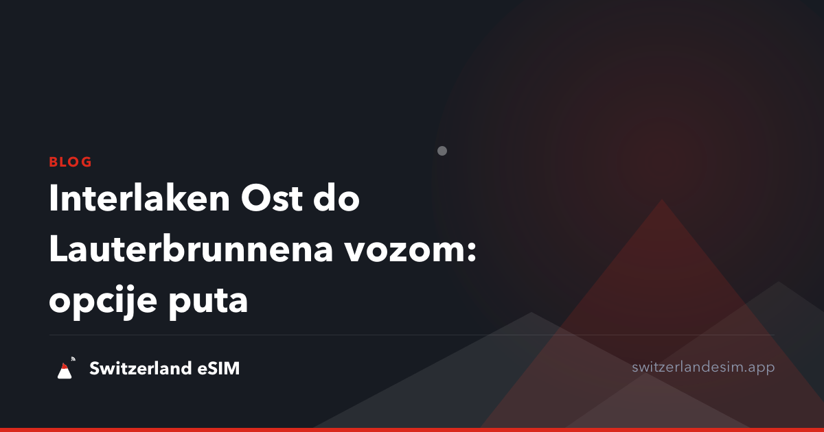 Interlaken Ost do Lauterbrunnena vozom: opcije puta